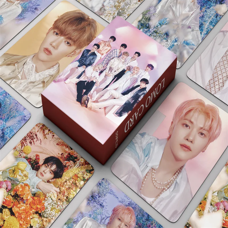 Kpop 55pcs/set ZB1 Album Yura Yura - Fateful Flower LOMO Card KIM TAERAE SUNG HANBIN ZHANGHAO KIM JIWOONG Postcard Photo Card