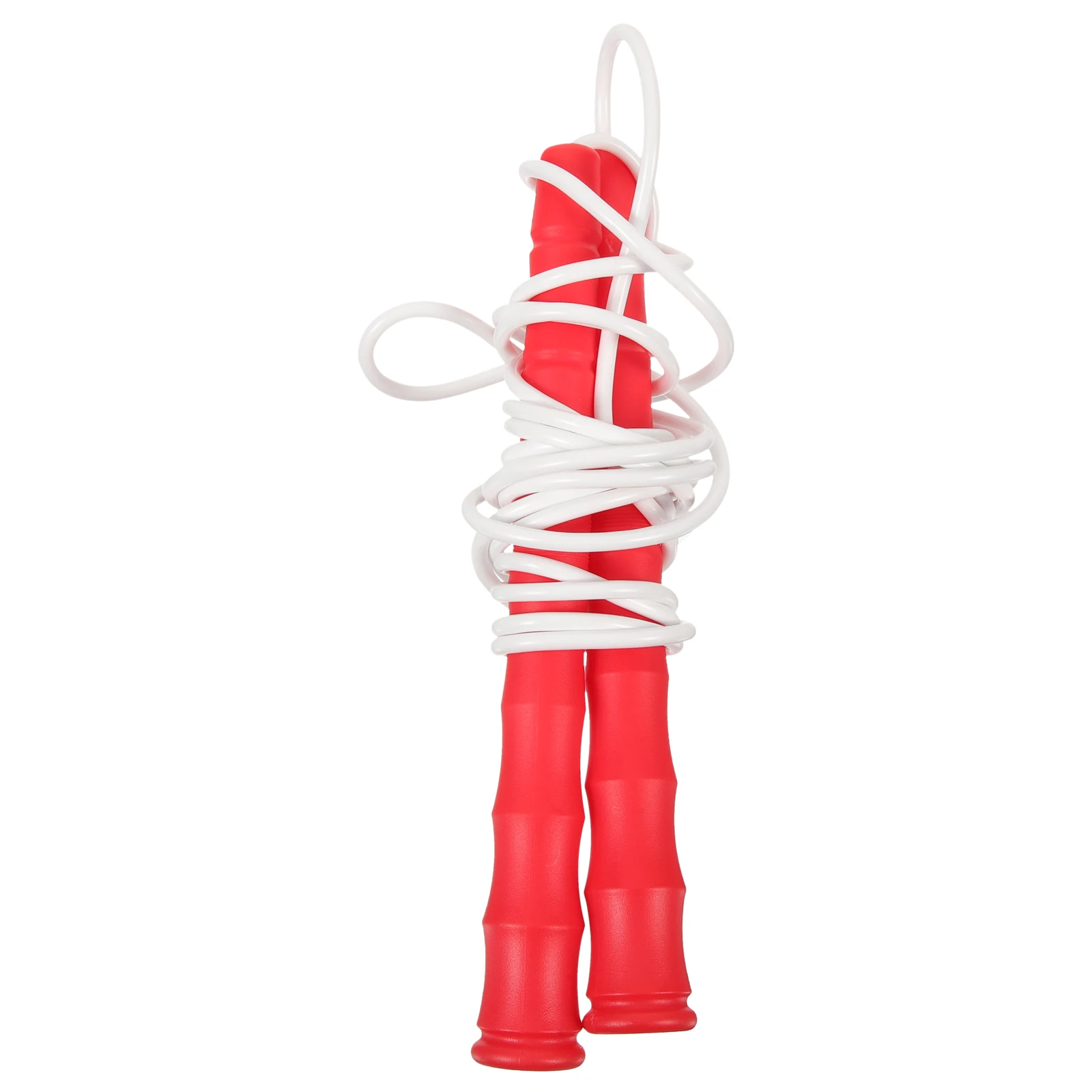

s Jump Bamboo H Adjustable Length Adult Fitness Fat Burning Exercise Jump Rope Red Rope Portable Teens Workout