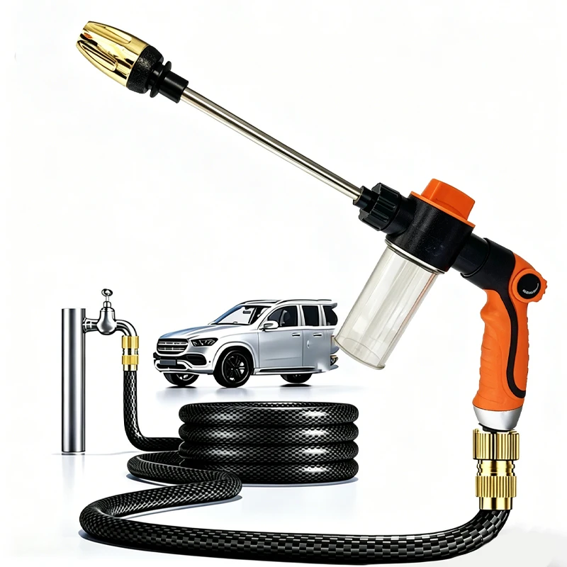 2026 High-Pressure Car Washing Water Gun, External Cleaning Of RV, Foam Kettle Cleaning, Garden Water Hose Nozzle, Garden Gun ﻿