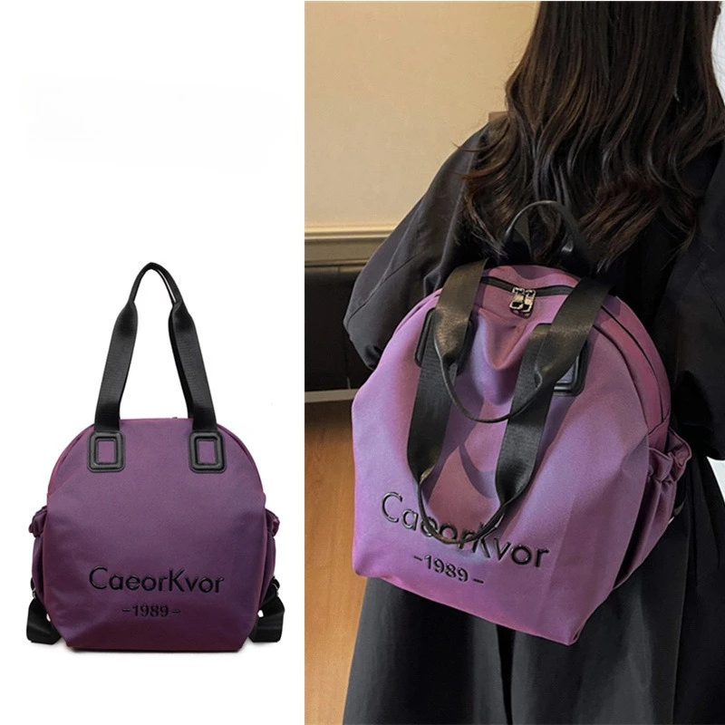 

Large capacity women's multi-functional tote bag, ultra-light zipper model, portable backpack, shoulder bag versatile.