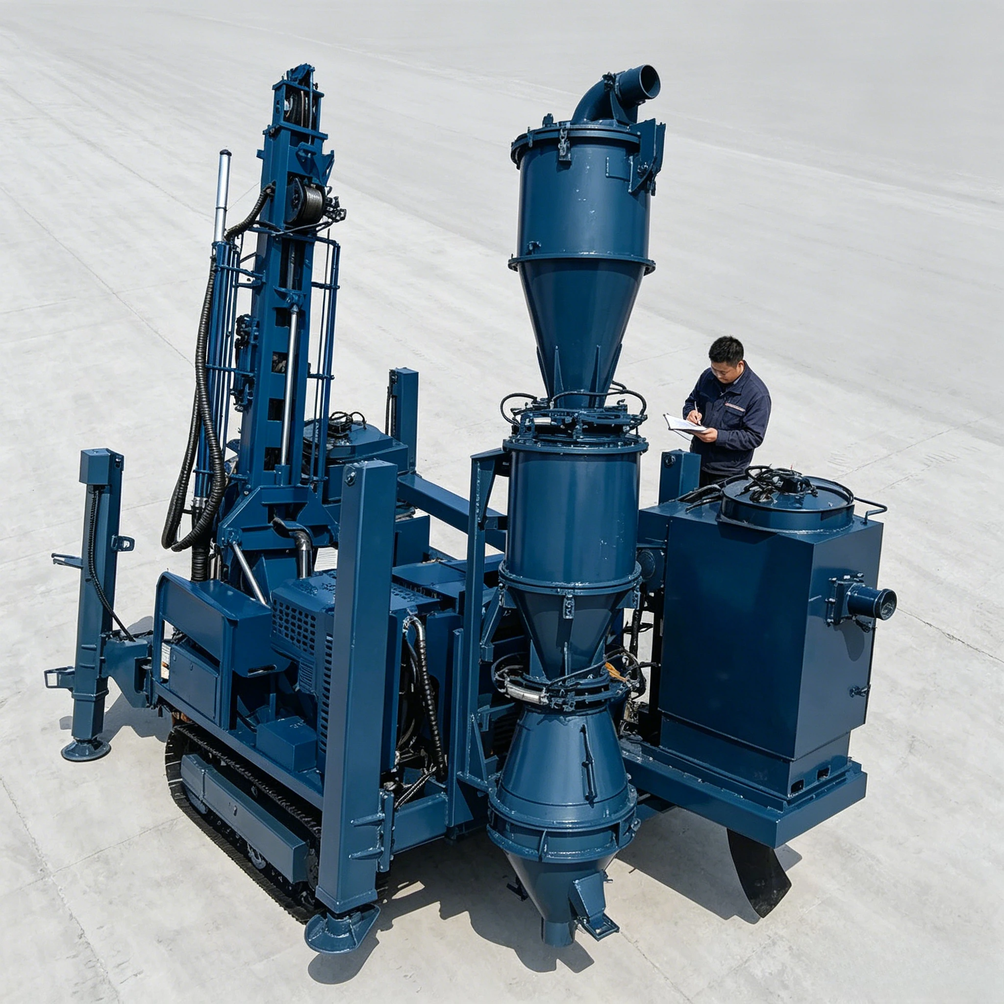 Reverse Circulation Rotary Drilling Rig 500m Dual Wall Drill Pipe Rig for Ore Energy Mining Reverse Circulation Core Customized