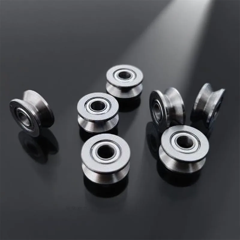 5pcs 10pcs 20pcs Carbon steel V624ZZ V Groove Ball Bearing Pulley For Rail Track Linear Motion System 4*13*6mm
