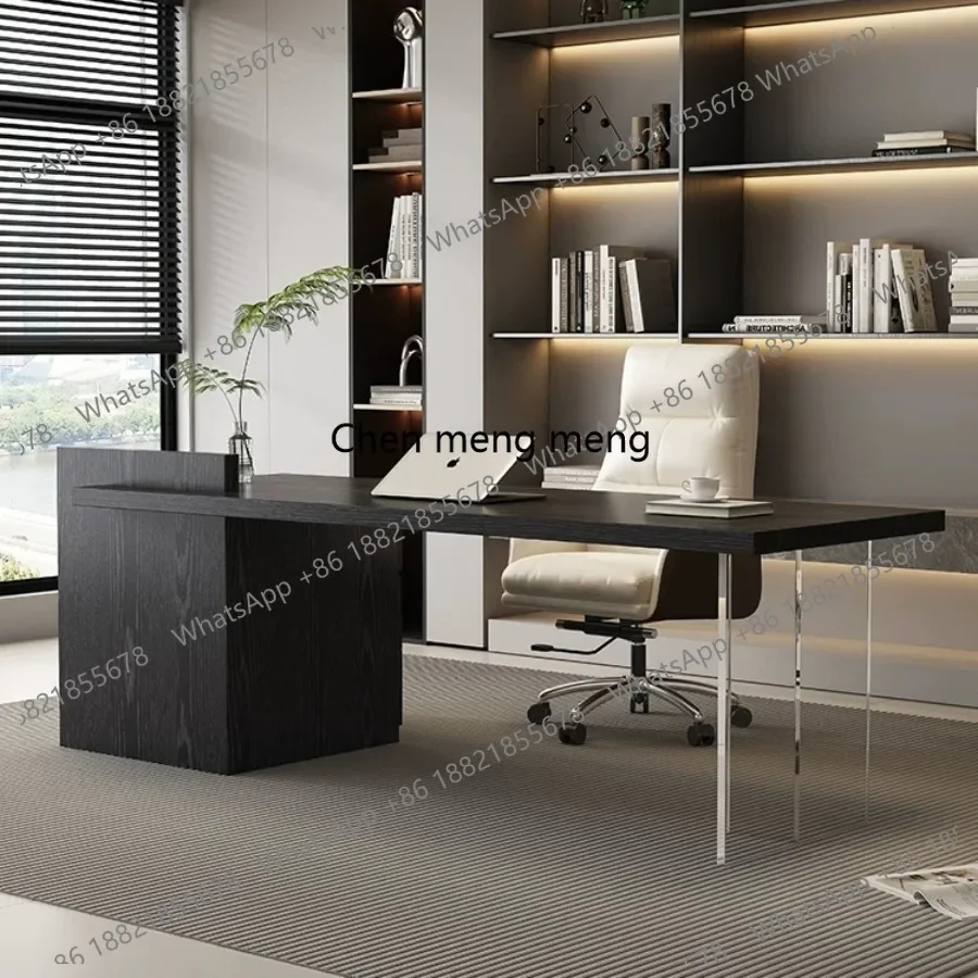 

Heavy-duty Minimalist Office Desks Solid Wood High-end Office Desks Luxury Acrylic Office Furniture Scrivanie Per Ufficio
