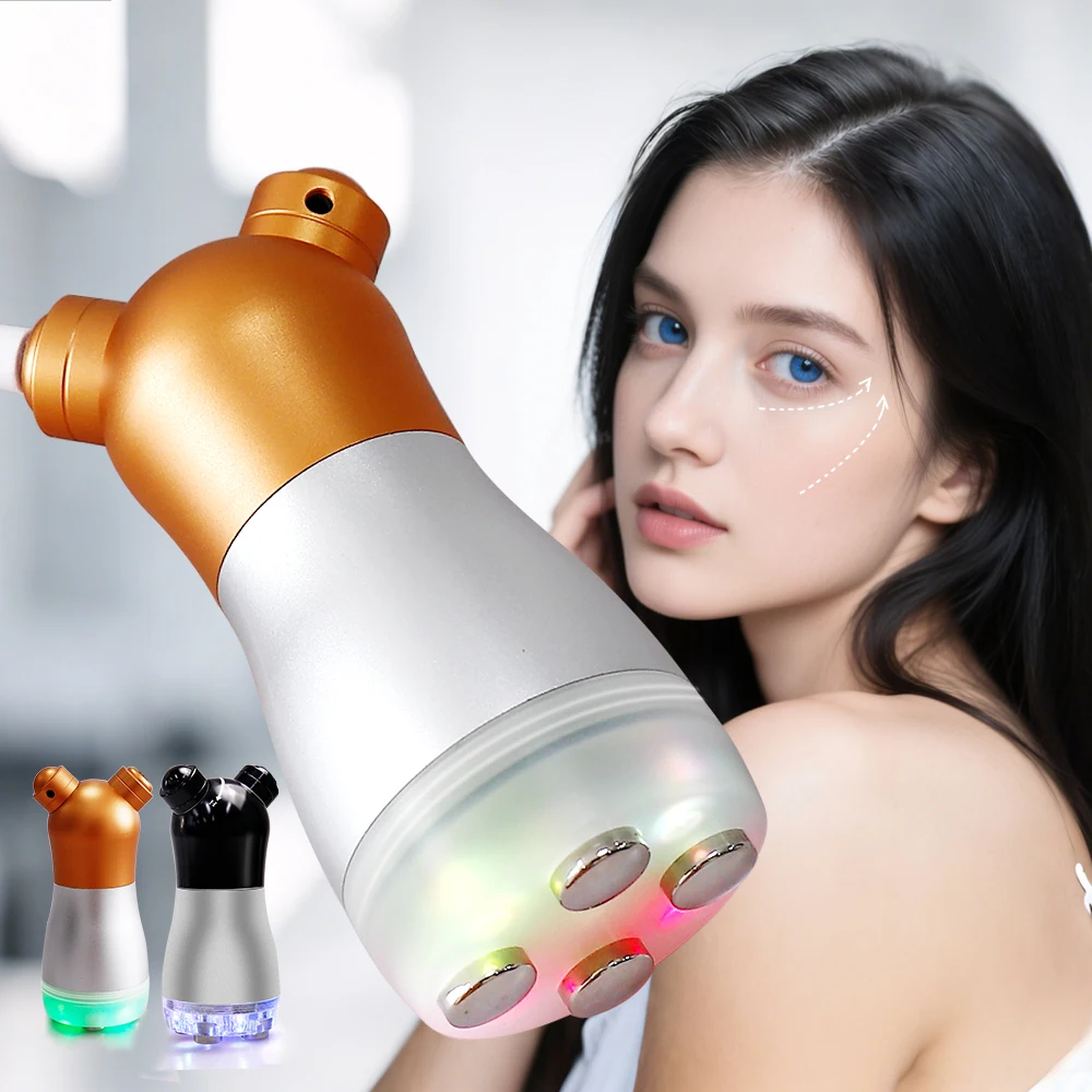 Portable 3 IN 1 No-Needle Mesotherapy Led Photon Facial Radio Frequency RF Face Lift Skin Rejuvenation Body Spa Beauty Lifting