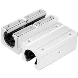 2pcs/lot SBR10LUU SBR12LUU SBR16LUU SBR20UU Lengthened Standard Open Type Linear Ball Bearing Block  CNC Router SBR Linear Guide