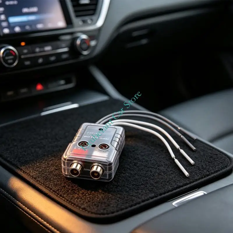 Vehicle Sound Line Converter, 2 Channel Low Level Adapter Noise Reduction