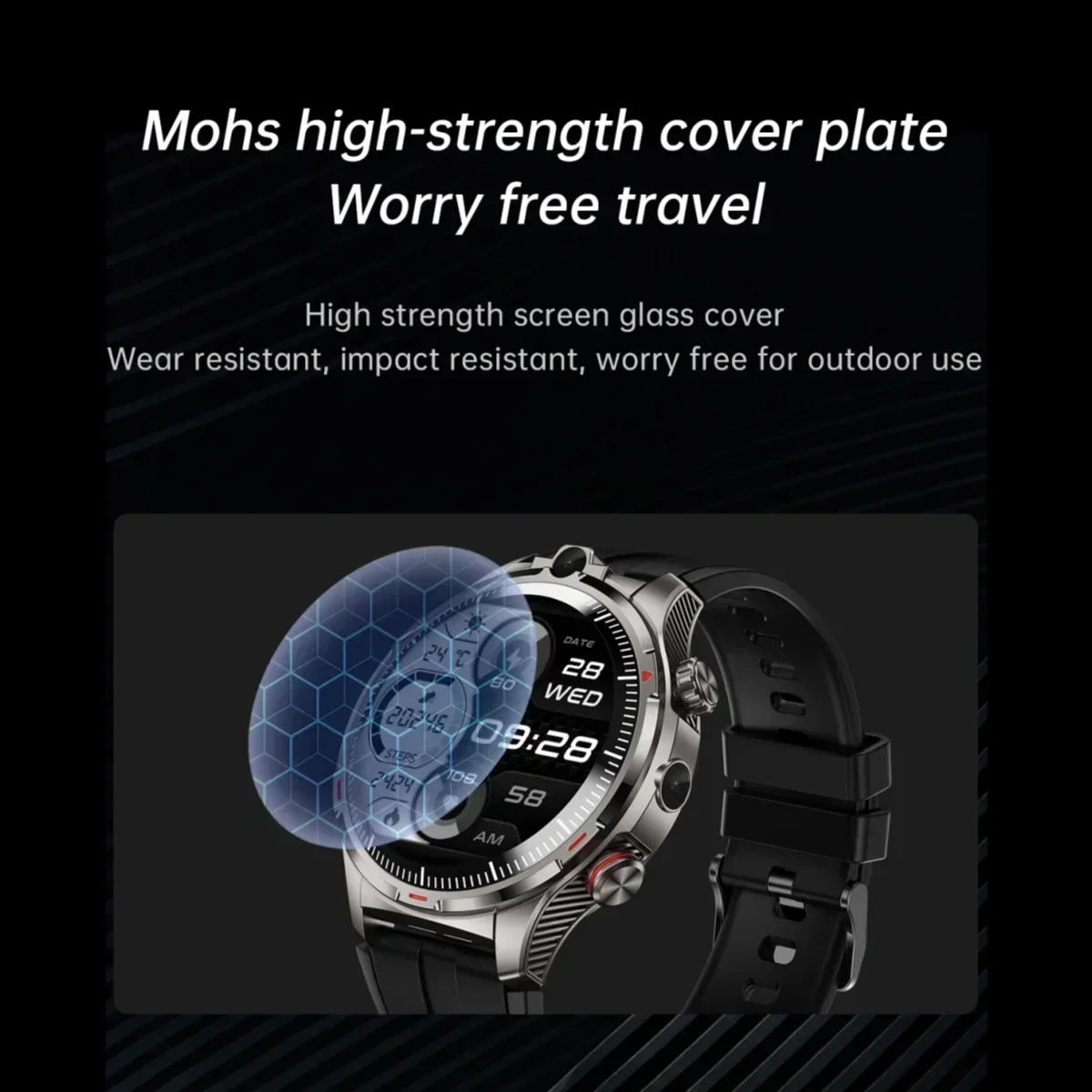 LW12 4G Android 9.0 Smart Watch Doppia fotocamera HD Risoluzione 1.43 '' 466 * 466 HD Scarica APP Scheda SIM Posizionamento preciso WIFI