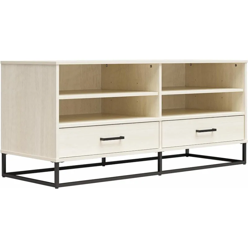 

Kelly TV Stand with Drawers for TVs up to 55", Ivory Oak abri de jardin outdoor storage shed storage buildings