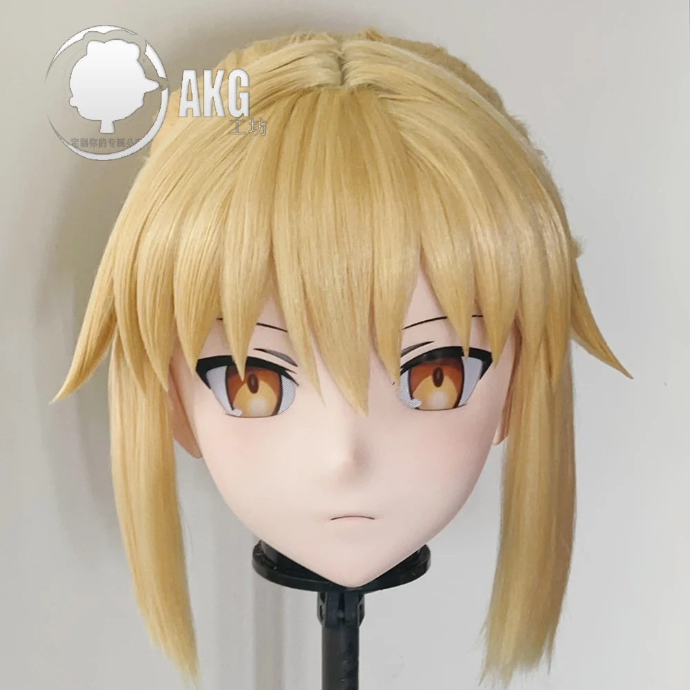 

(AL219)Customize Character Crossdressing Female/Girl Resin Full/Half Head With Lock Anime Cosplay Japanese Animego Kigurumi Mask