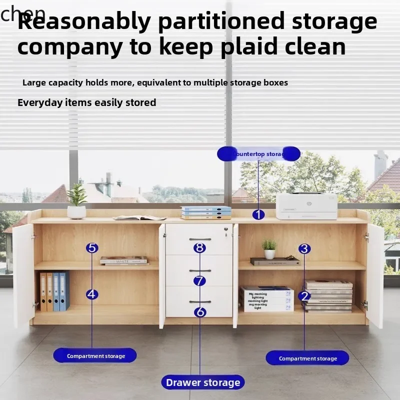 

W5.19 Office Tea Cabinet Conference Room Cabinet Partition Desk Storage Cabinet
