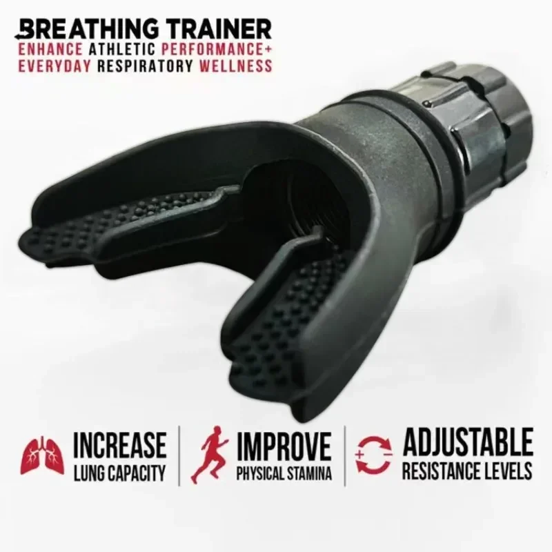 Breathing Exercise For Lungs Portable Breath Fitness Exerciser Device Endurance Workout Device With Adjustable Resistances Tools