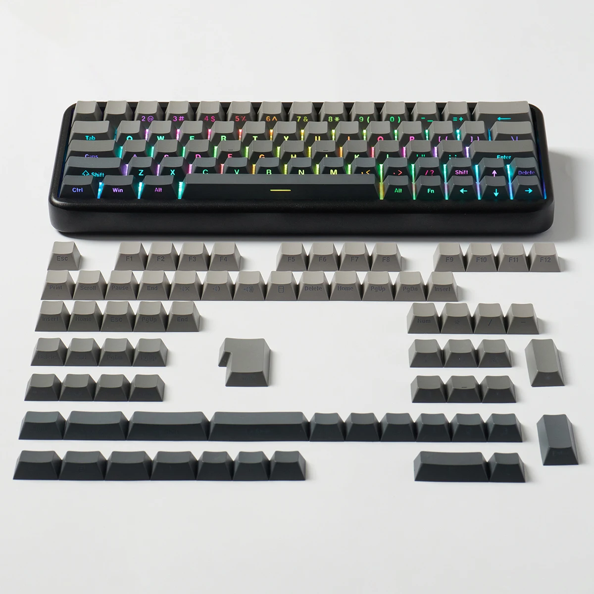 133 keys/set blednout naklonění červená modrá zelená poškrabané třešeň výškou pro MX spínač DIY mechanická klávesnice hra nestandartní dar