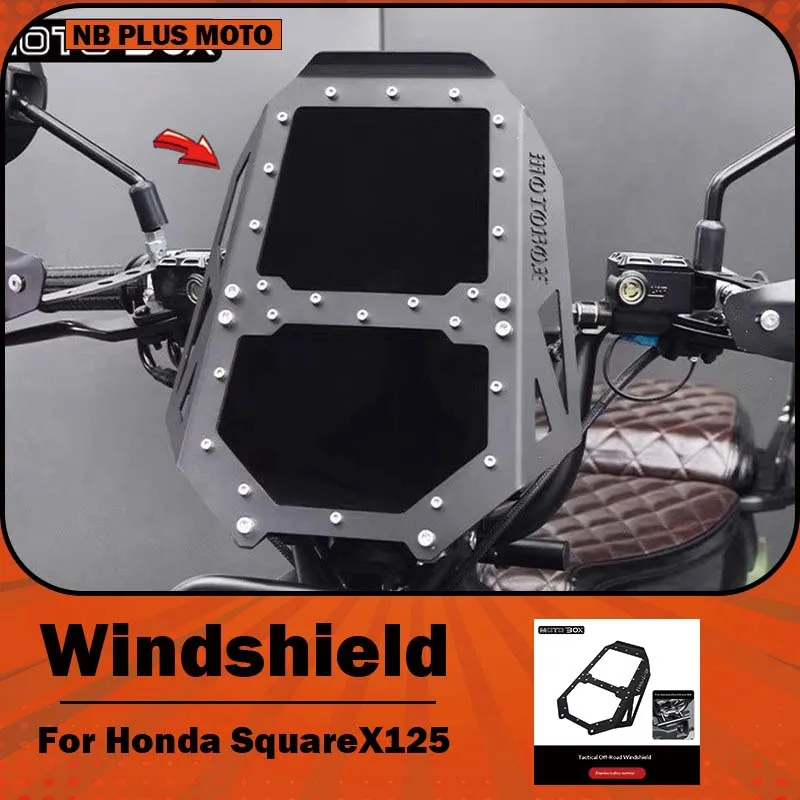 【Premium】For Honda SquareX125 as a high-definition, transparent windscreen cover accessory before modification