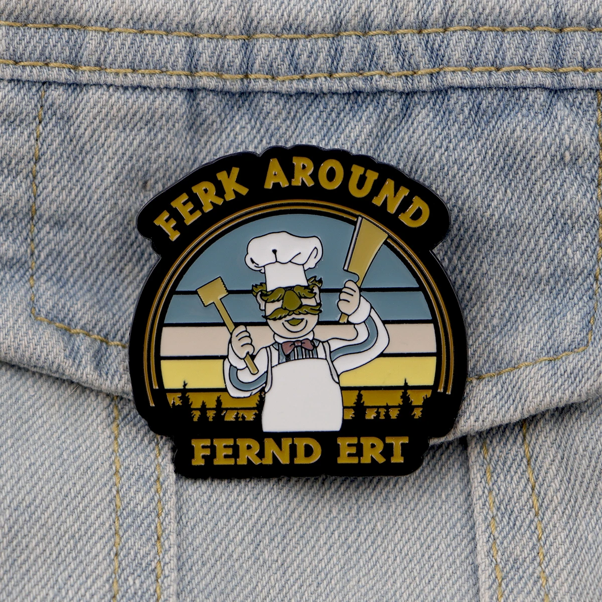 Funny Chef Enamel Pin Brooches for Women Men Lapel Pins Badges on Backpack Cosplay Accessories Quote Jewelry Friends Gifts