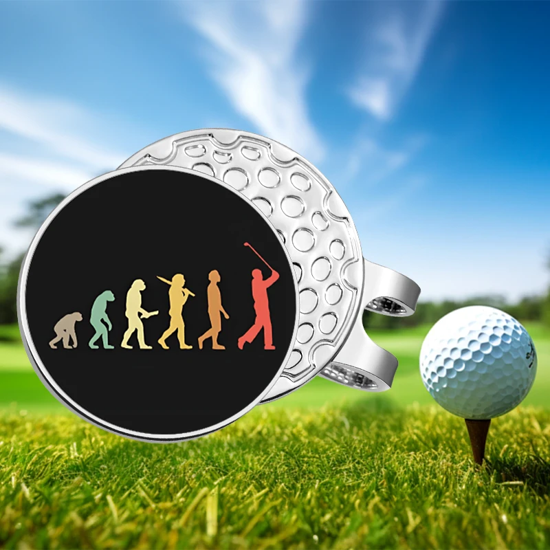 Funny Golf Accessories Golf Ball Marker Magnetic Hat Clip Creative Baseball Hat Decorative Golf Apparel Jewelry Gift for Fri