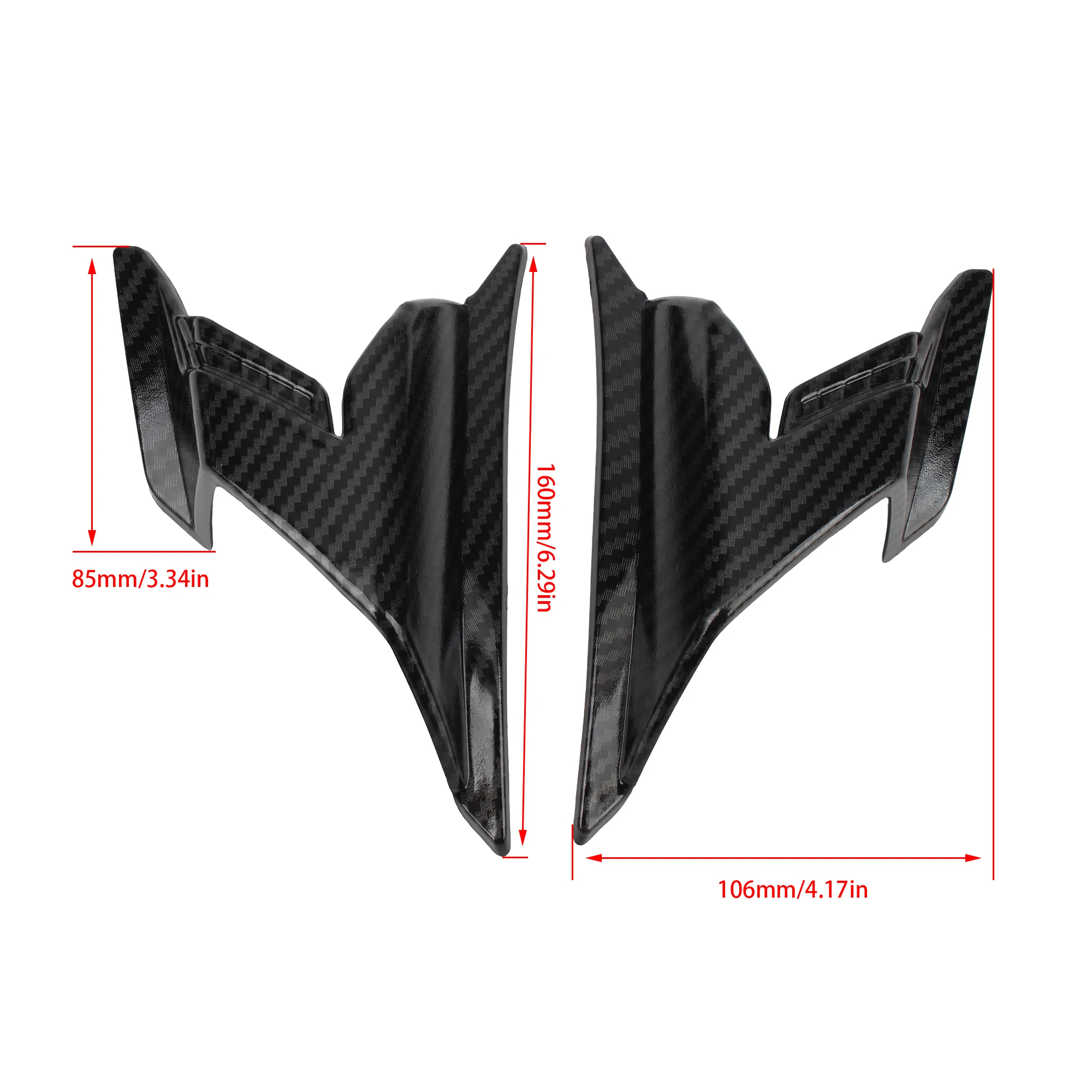 Для HONDA ADV160 2022-2024 мотоциклетные крылышки, боковые обтекатели, аэродинамический плавник, клей 3 м, левое и правое крыло, аксессуары для скутера