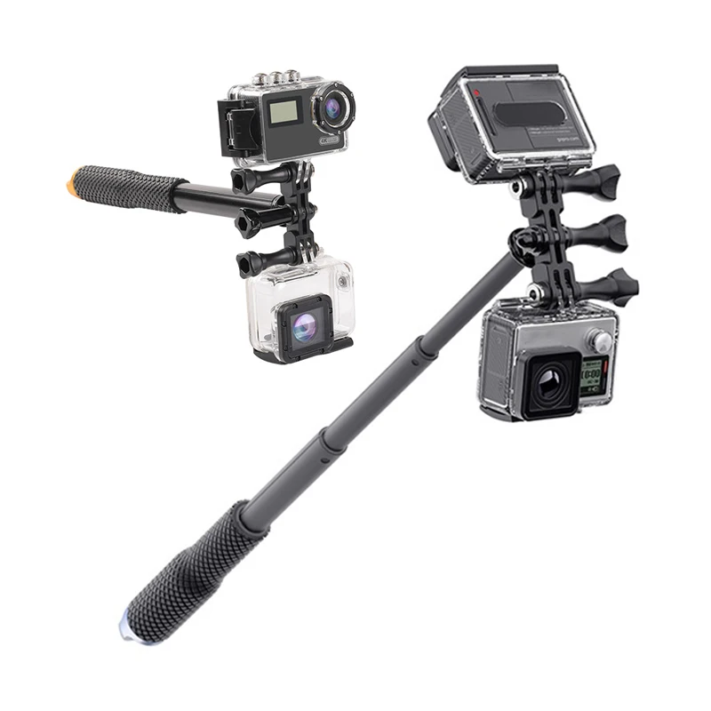 Dual Holder Bracket อะแดปเตอร์ขาตั้งกล้องสำหรับ GoPro Hero 11 10 9 8 7 6 5 Xiaomi Sjcam Eken Go pro Action อุปกรณ์เสริมกล้อง