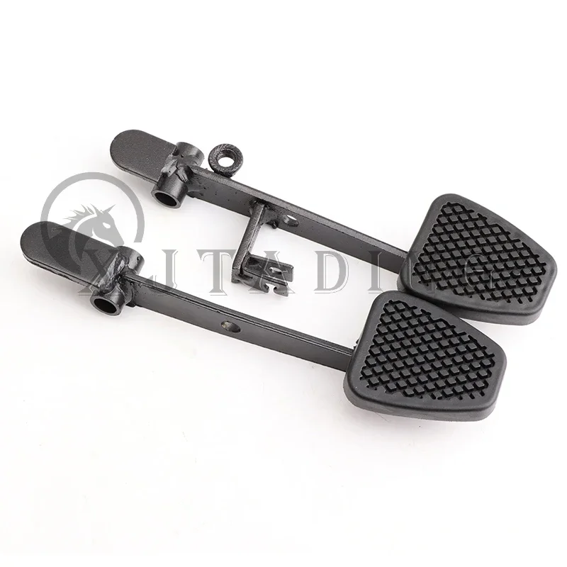 Non-slip Foot Throttle Accelerator Throttle Speed Control Pedal and Foot Brake Pedal Fit For ATV Quad Bike Go Kart Off Road UTV