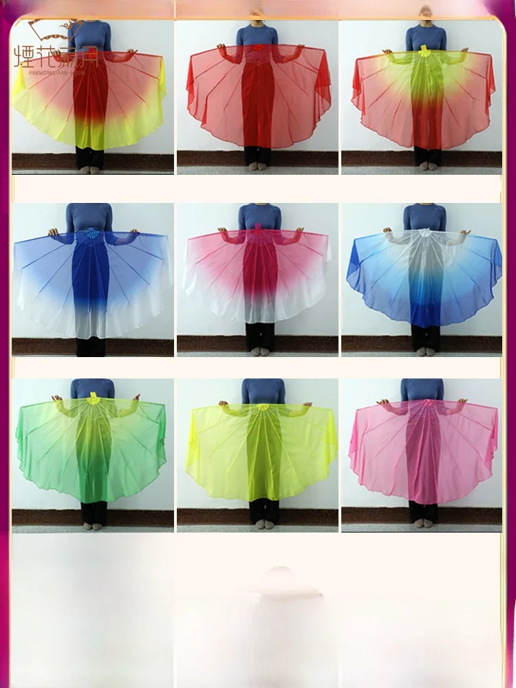 

Мягкий веер из волокна для весеннего фестиваля, выступления, танца, красивая песня, тысяча цветов, мягкий веер, танцевальные аксессуары