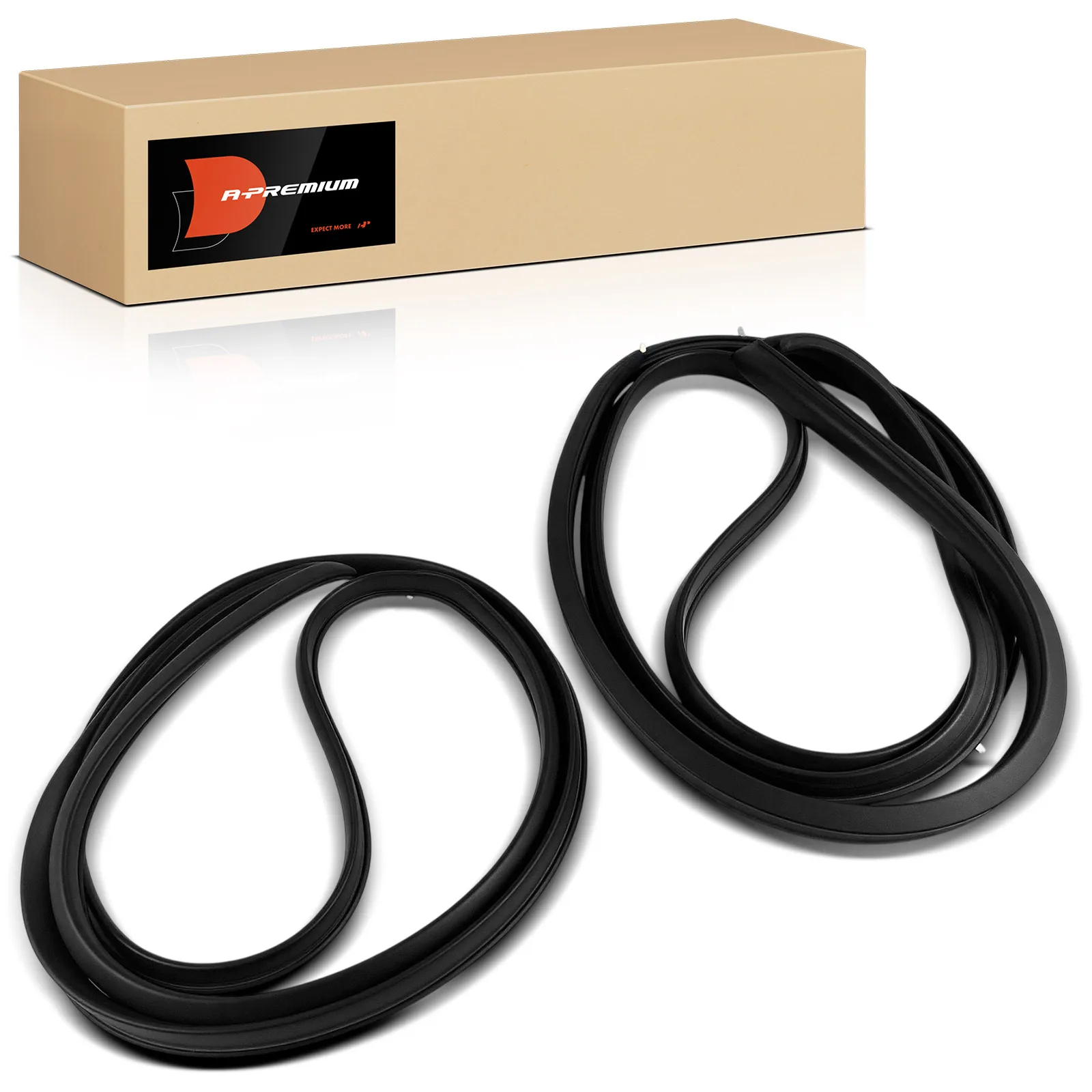 A-Premium 2pcs Front Door Driver & Passenger Side Weatherstrip Seal for Chevrolet Impala 1977-1985 Caprice 1977-1986