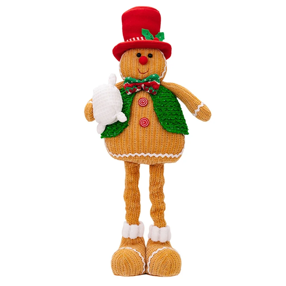 1pc Christmas Bread Man Hanging Ornaments Long-legged Gingers Bread Man Doll Mini Gingers Bread Man Pendant Christmas