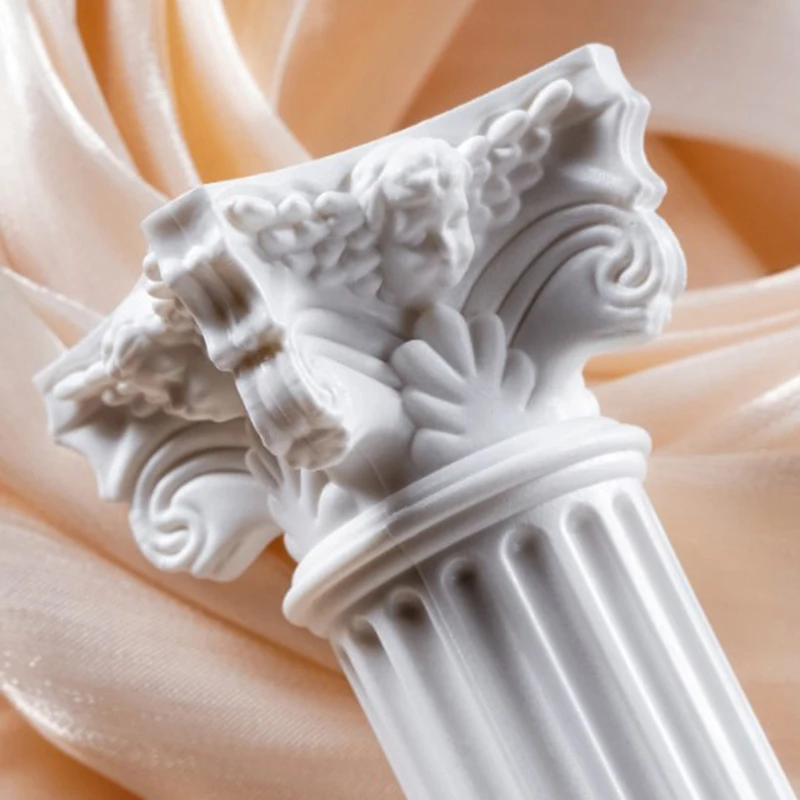Skandinavische römische Säulen, Kerzenständer, Zuhause, Wohnzimmer, Desktop-Dekorationen, Foto-Requisiten, Hintergrund, Ornamente, Kunsthandwerk