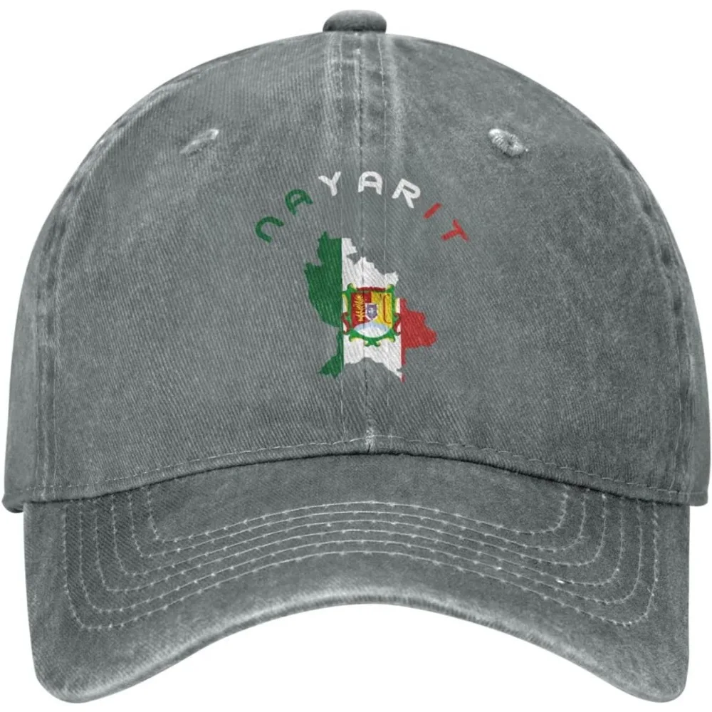 Nayarit Mexico State Flag map Unisex Adjustable Cap Trucker Hats Dad Baseball Hats Cotton Cowboy hat Black