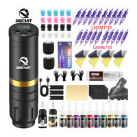 DQFART Wireless Tattoo Pen Kit, Rechargeable Adjustable Cordless Machine with Ergonomic Grip - Pro Tattoo Kit for Beginners