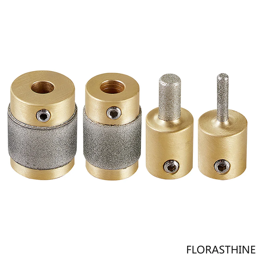 1 Inch 3/4 Inch 1/4 Inch 1/8 Brass Core Grinder Bits Stained Grinder Glass Diamond Drill Bit Head Tools Set