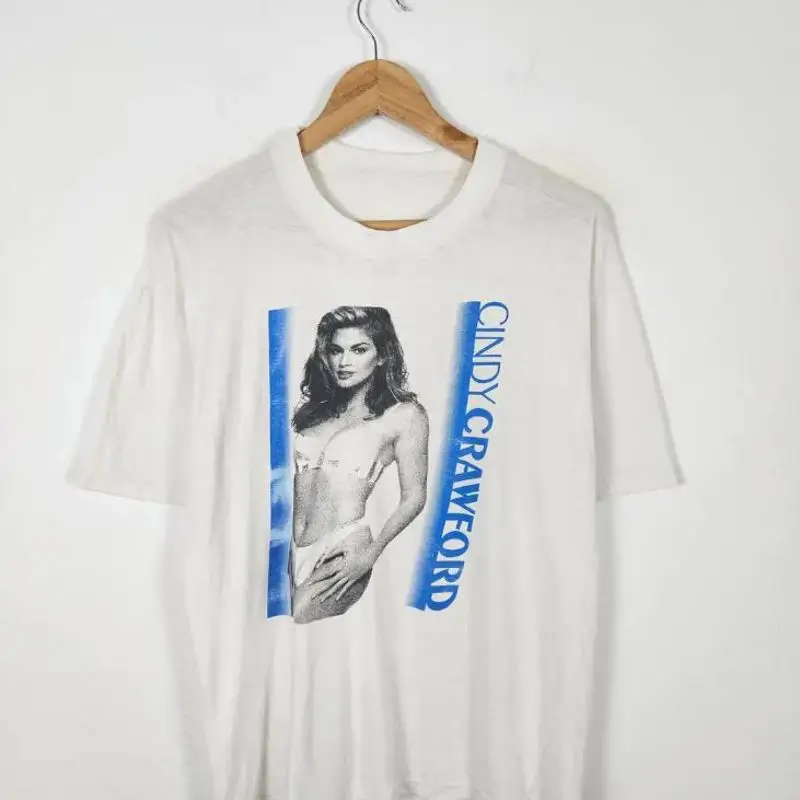 

Cindy Crawford Actress Model Cotton T Shirt S 2345Xl Cs519