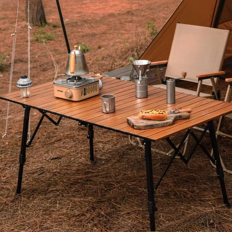 

Tourist Folding Lightweight Camping Table Adjustable Camping Table Picnic Portable Backpacking Silla De Playa Camping Supplies
