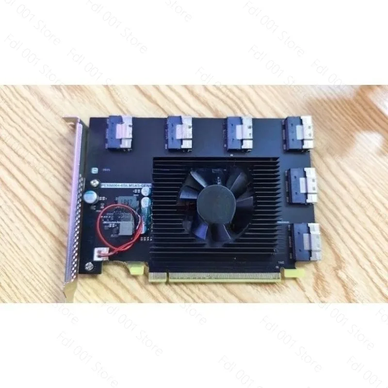 

PCIE4.0 Split Card PCIe4.0 X16 To 6 SFF-8654 8i Interfaces, Supports U.2 NVMe Expansion, and AI Graphics Card Expansion