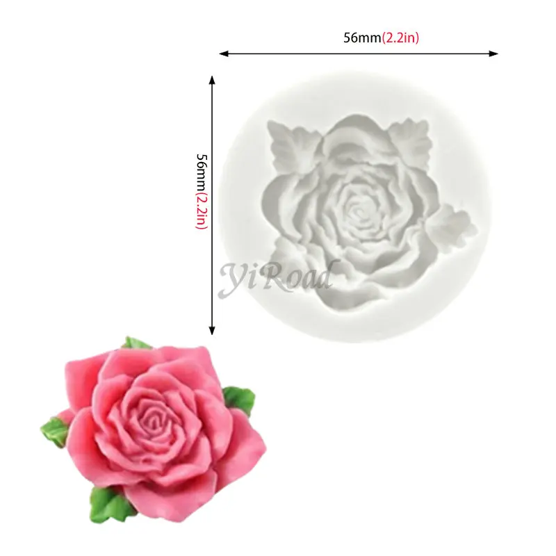 Flower Shape Silicone Cake Mold Gardenia Plumeria Rubra Soap Fondant Molds Cupcake Jelly Candy Chocolate Decoration Baking Tool