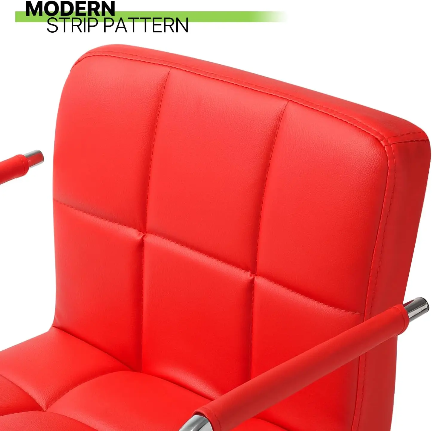 Modern Bar Stools Set Of 2, Height Adjustable Swivel Barstools With Armrest And Footrest, Bar Chairs For Kitchen Island