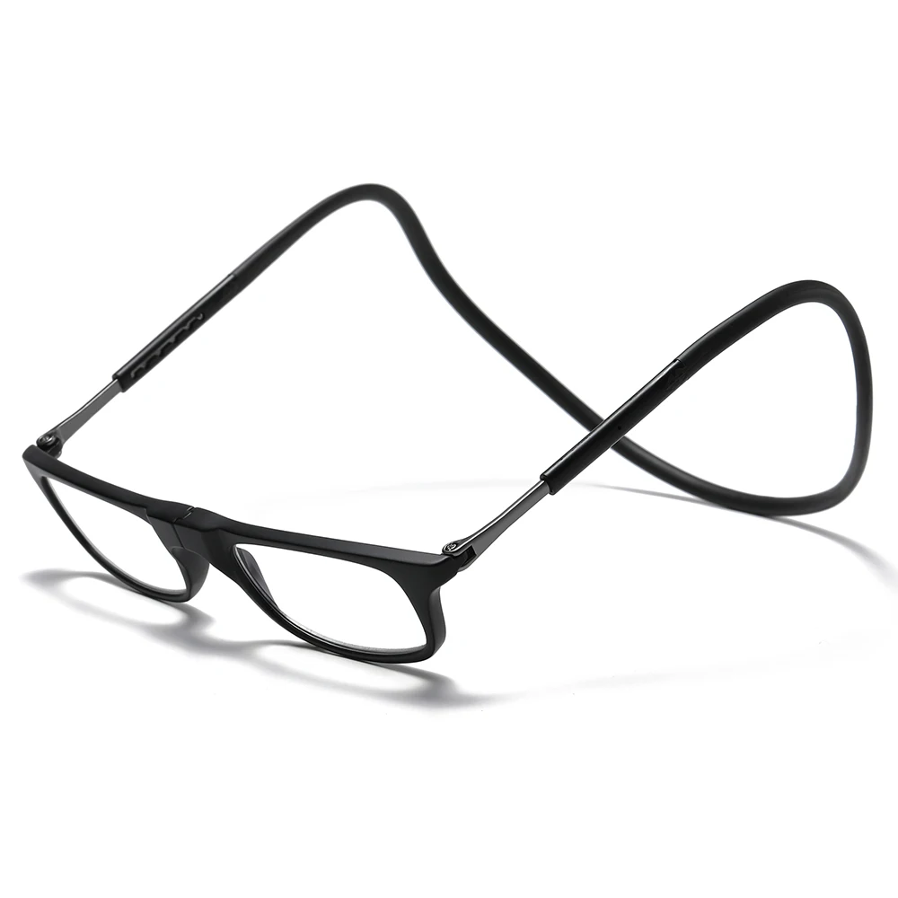 Neue Faltbare Halsband-Lesebrille HD-Harz Modische Magnetische Gleitsichtbrille für Alterssichtigkeit