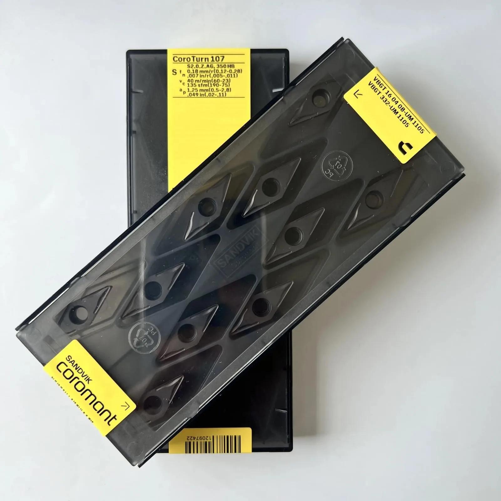 

Original SANDVIK / VBGT160408-UM 1105 / Hard alloy CNC Blade 10 Pcs