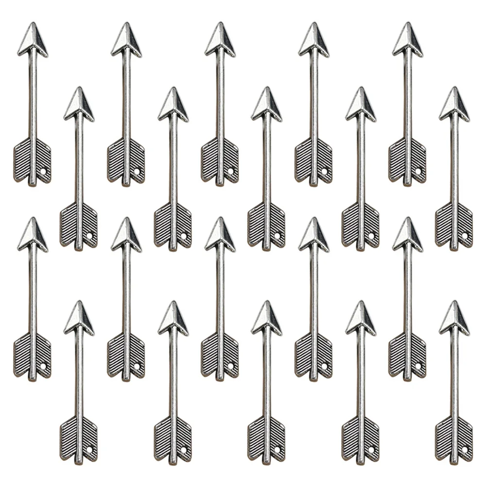 

20Pcs Arrow Shape Pendant Charms Made of Zinc Alloy for DIY Necklace Earrings Bracelet Decorative Accessories Alloy Pendant