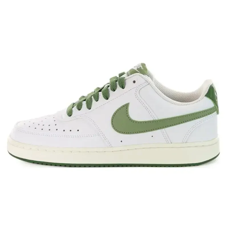 Nike Court Vision Low Men's and Women's Board Shoes Are Non Slip, Durable, Casual, Flexible and Adaptable To Low Cut White Gary