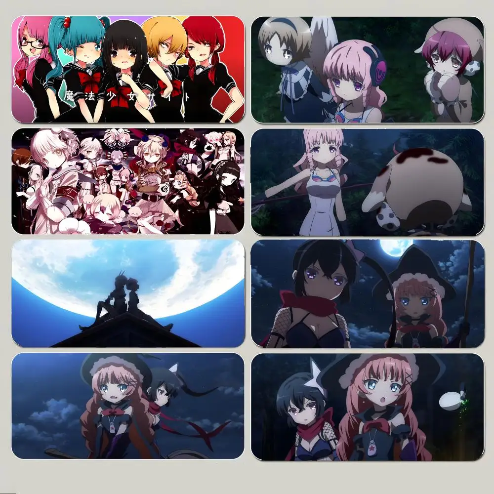mouse-pad-grande-para-jogos-dark-cute-anime-m-magical-girl-raising-project-com-borda-costurada-grossa-e-base-antiderrapante