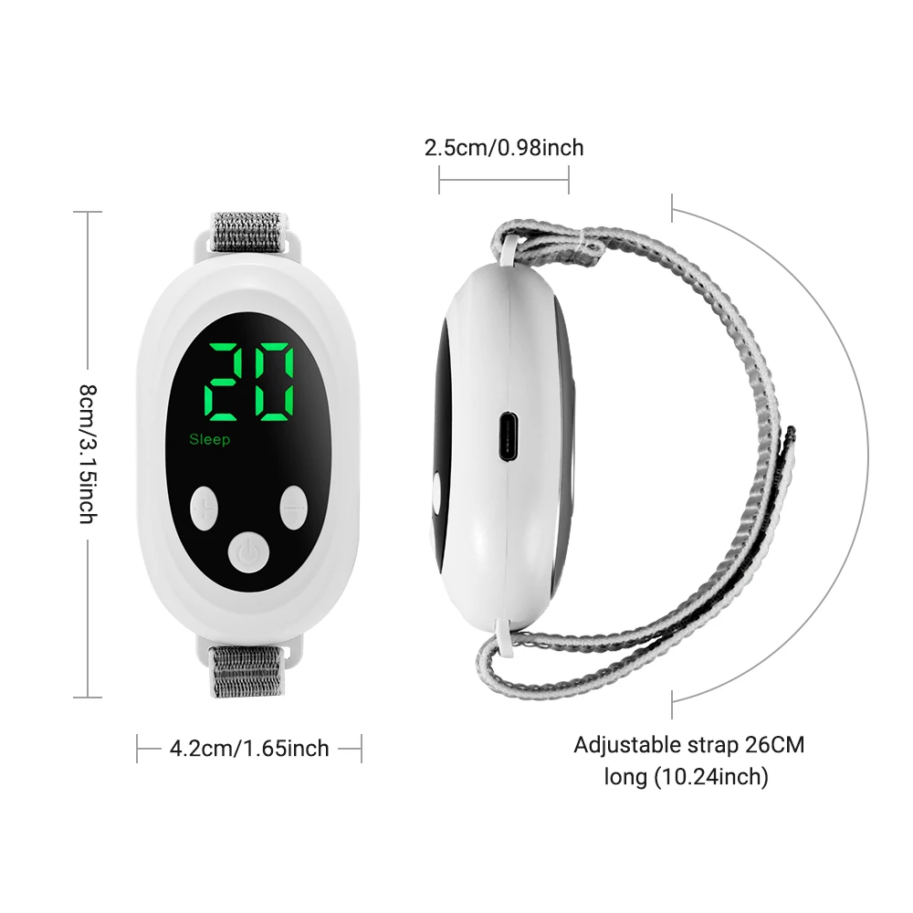 New Microcurrent Sleep Aid Device EMS Sleep Aid Machine Sleep Instrument for Insomnia Stress Anxiety Relief Palm Pulse Massag