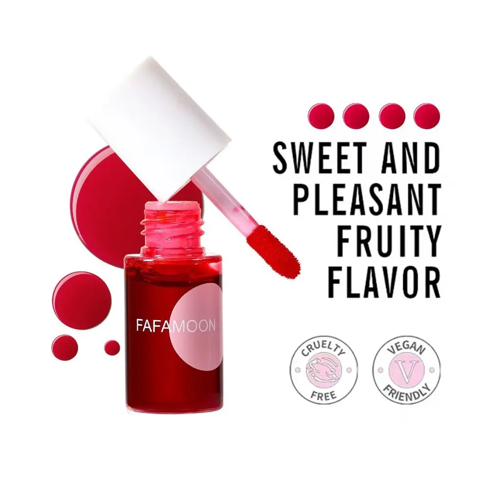 New 4 Color Water Liquid Tint Long Lasting Moisturizing Lip Gloss High Pigment Waterproof Lip Cheek Rouge Cosmetic Use