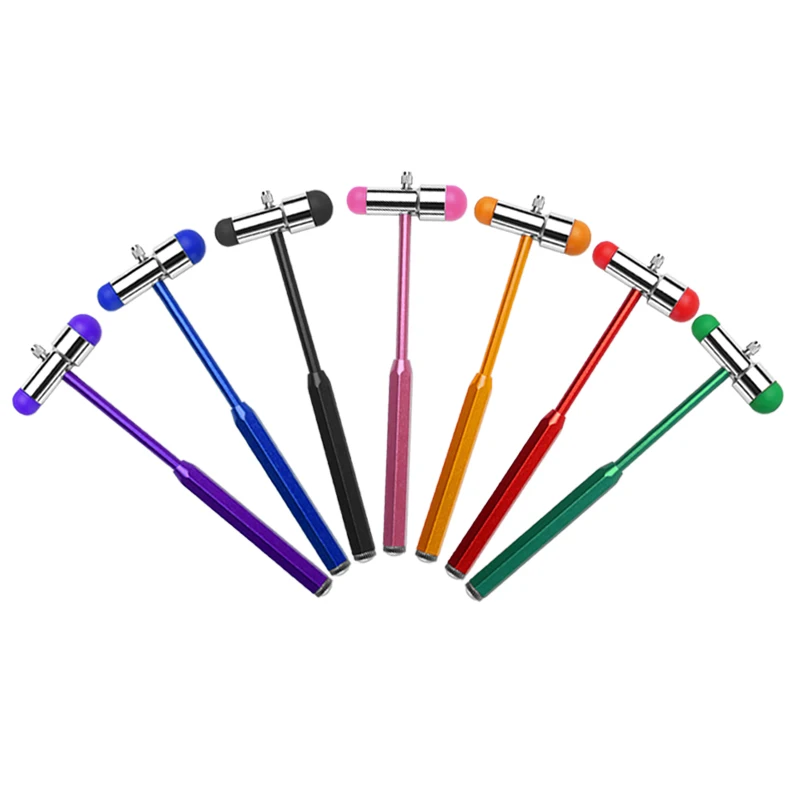 Neurological Knee Mallet Percussor Diagnostic Reflex Patella Percussion Leg Body Nerve Test Massager Buck Hammer Stick Tool A2