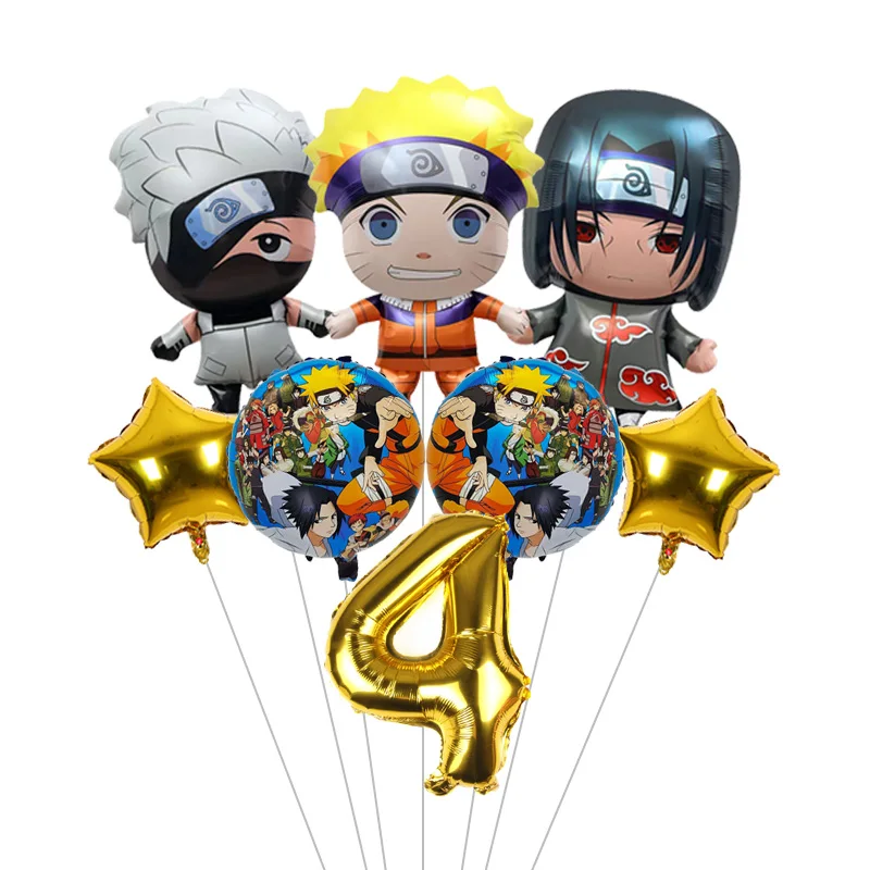 Naruto Birthday Party Decoration Balloons Baby Shower Decorations Kakashi Cartoon Anime Derivative Peripheral Balloon - view 5