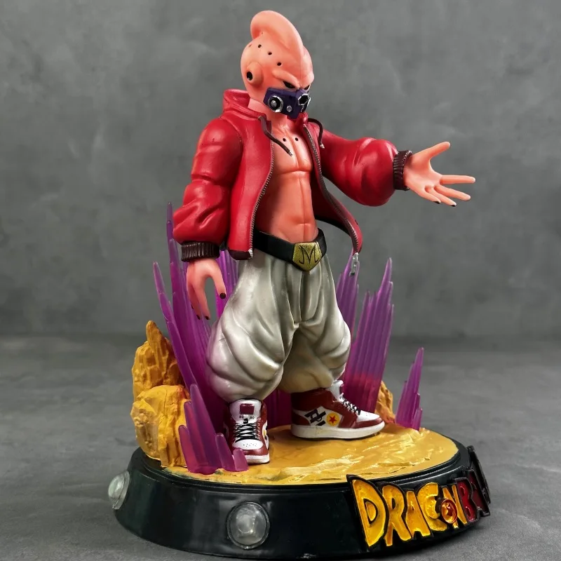 Bandai Dragon Ball hecho a mano GK, hombre mágico de moda Bu Ou Can Shine Super Saiyan, modelo de Anime, caja de estatua, adorno de caja ciega hecho a mano