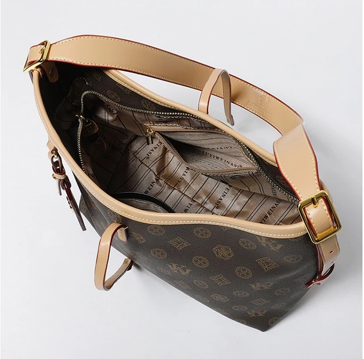 Fashionable Unique Vintage Diaper Bag Luxury Leather for Women Large Capacity Designer Shoulder Bag Elegant Crossbody Minimalist