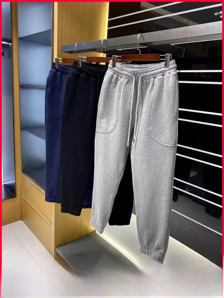 

Faionable Thiened Fce на подкладке Basic Sle, новые зимние мужские брюки, повседневные брюки, спортивные штаны, молодежные городские брюки...