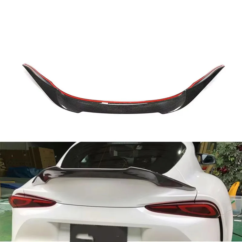 

Carbon Fiber A90 A91 Rear Trunk Spoiler Wing Boot Lid for Toyota Supra GR 2018 - 2022
