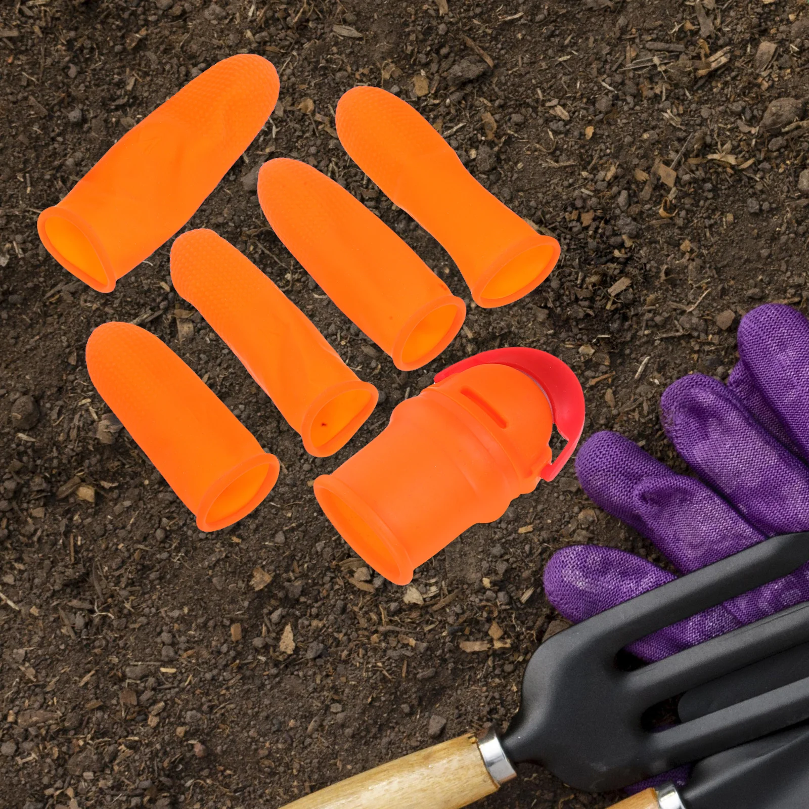 1Set Finger Separator for Garden Portable Thumb Cutter Efficient Pepper and Small Fruit Harvesting Gardening Hand Tools Kit