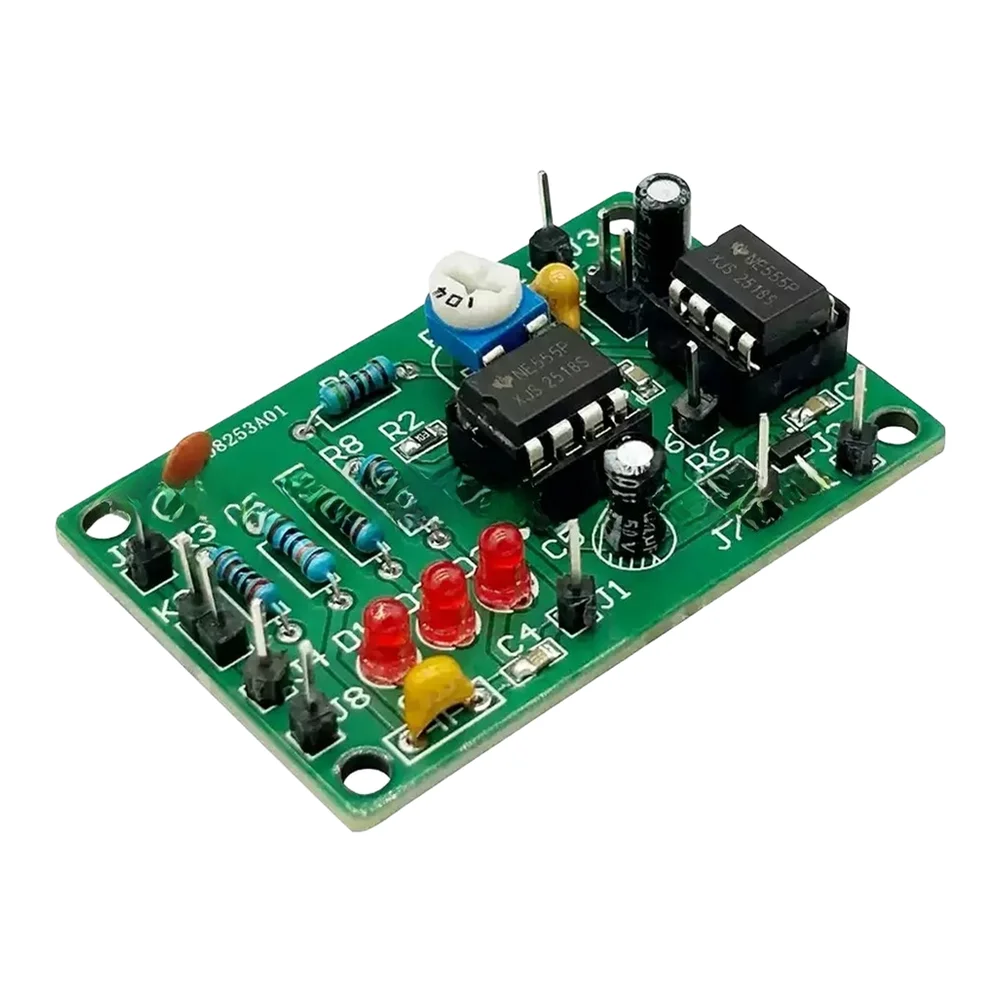NE555 Dual Timer Circuit Board Kit for Hands-On Soldering Practice and 555 Timer Principle Learning in For Electronics