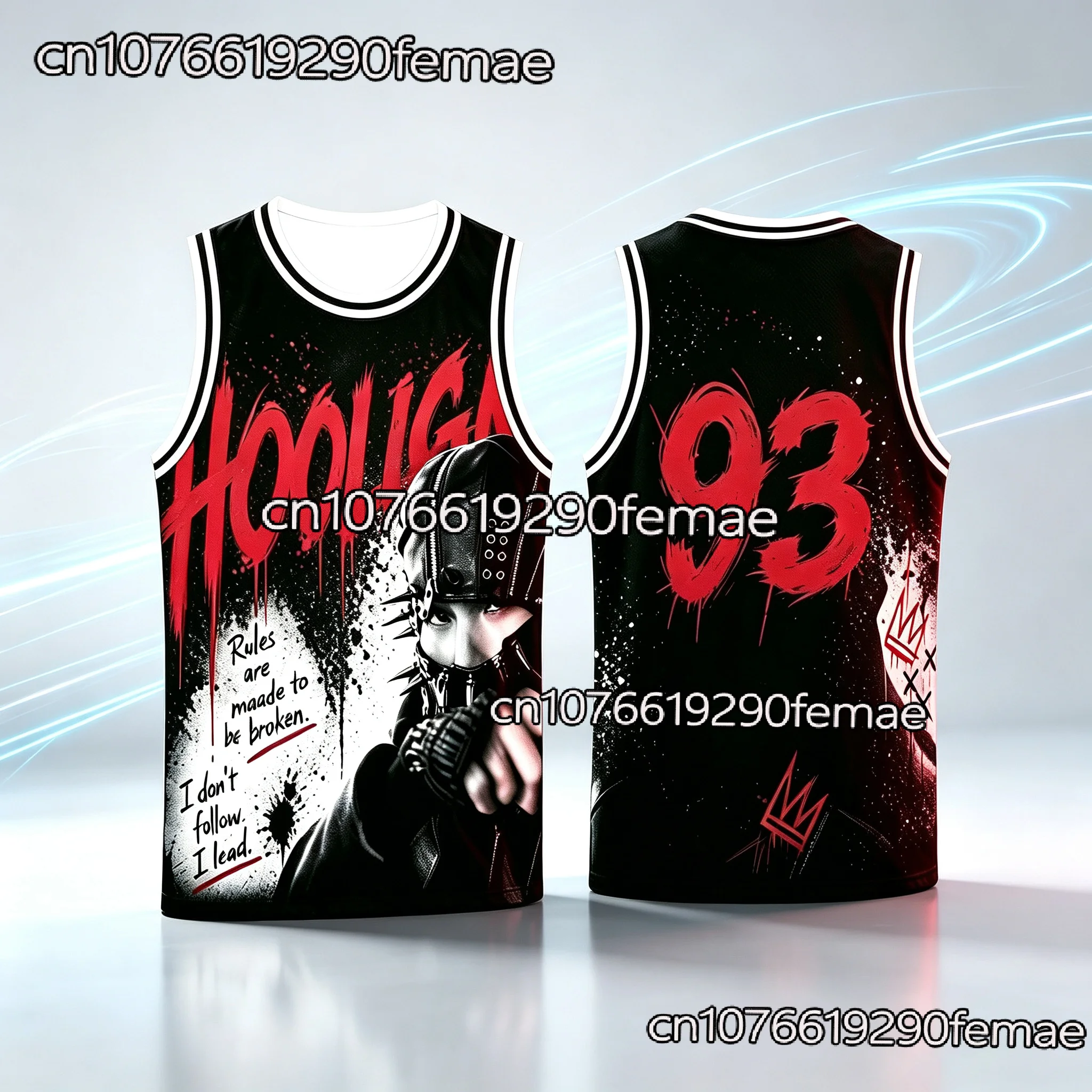2026 Summer Trendy New Kids Hooligan Dark Basketball Vest K-pop Fan Merch Unisex Versatile Sleeveless T-shirt